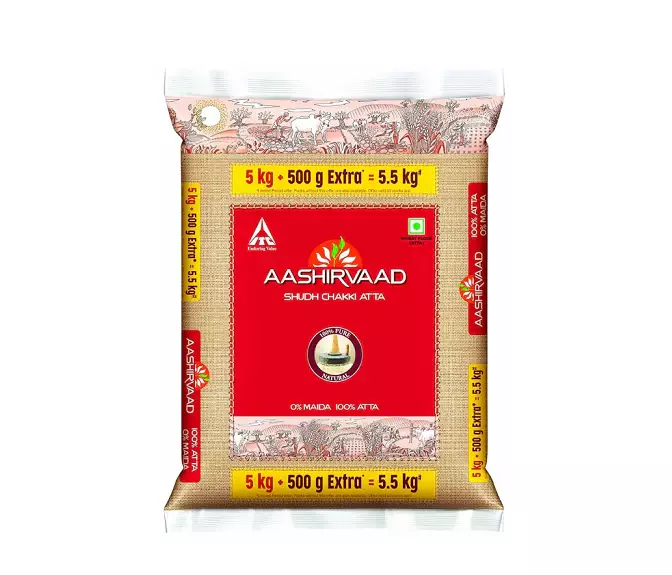 AASHIRVAAD WHOLE WHEAT FLOUR (ATTA) 5.5KG