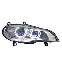E70 X5 Facelift Style LED Headlights w/Etched DTM Rings (2007β2013)
