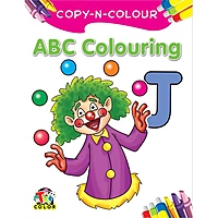 Copy N Colour Big Colouring Books Set for Kids | ABC, Hindi, Farm Animals, Goddesses & Dinosaurs (Set of 5)