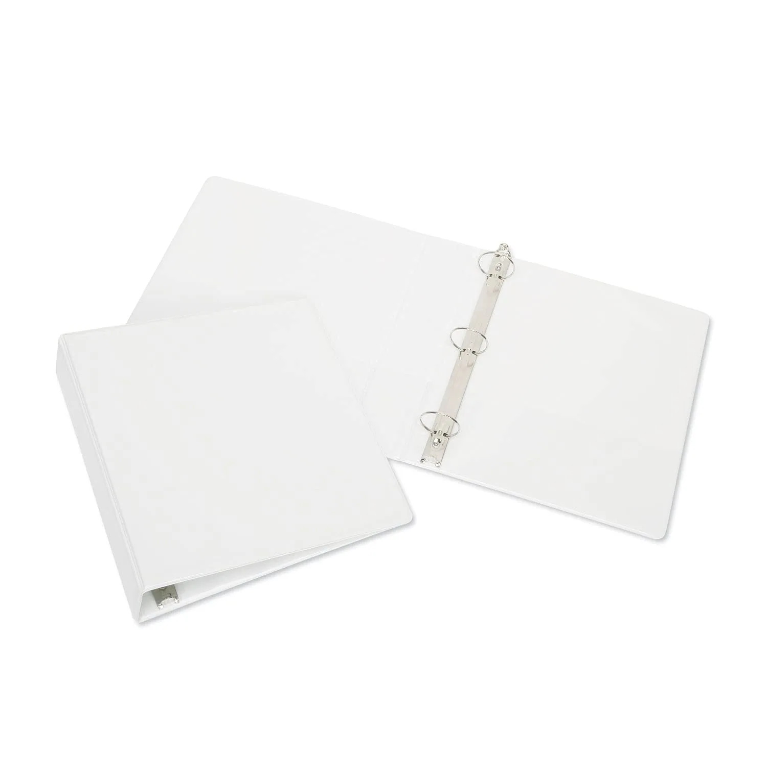 AbilityOne Round Ring View Binder, 3 in Capacity, White