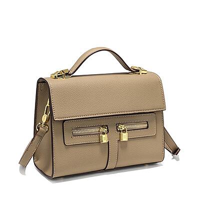 COCIO  CLASSIC KELLY STYLE BAG ELEPHANT GRAY