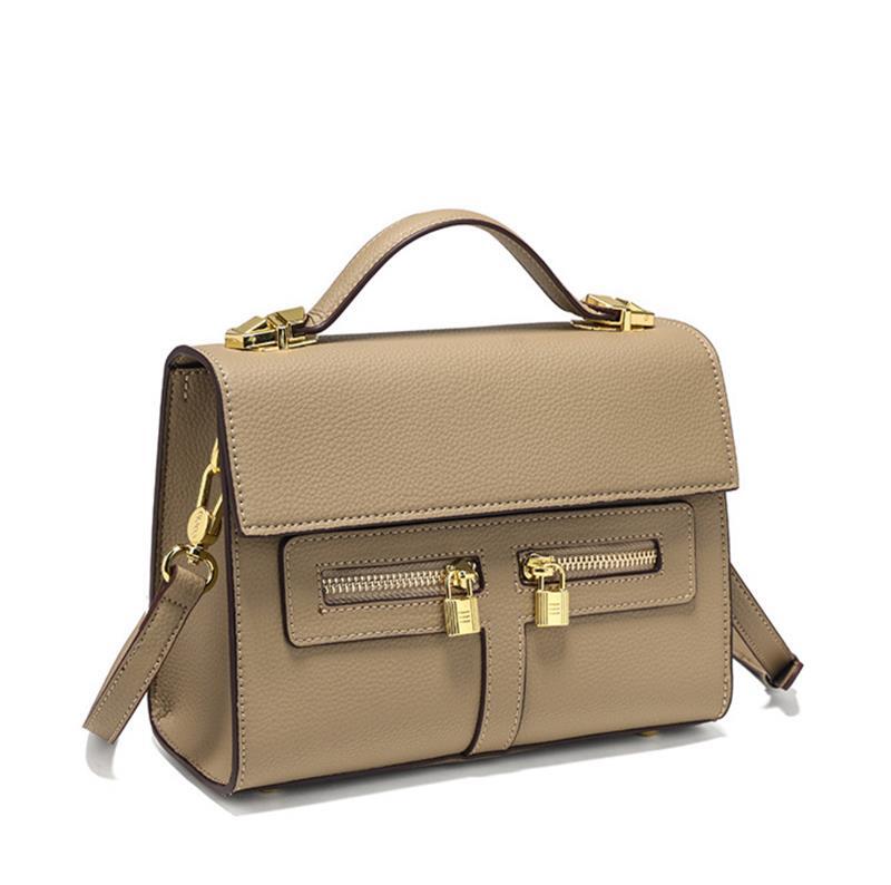 COCIO  CLASSIC KELLY STYLE BAG ELEPHANT GRAY