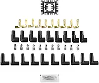 ACCEL 4041R Spark Plug Wire Set- 8mm - Super Stock Universal with Graphite Core - Red Wire with Red 90 Degree Boots