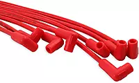 ACCEL 4041R Spark Plug Wire Set- 8mm - Super Stock Universal with Graphite Core - Red Wire with Red 90 Degree Boots