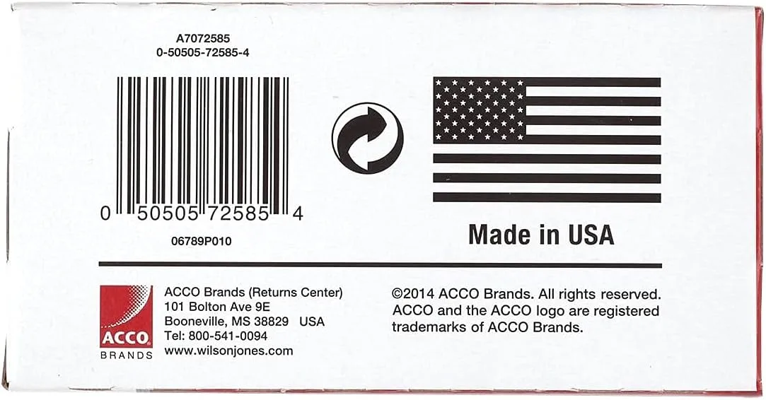 ACCO Economy Non-Skid Paper Clips, 1000 Total, Jumbo, Silver, 100 Per Box, Pack Of 10 Boxes