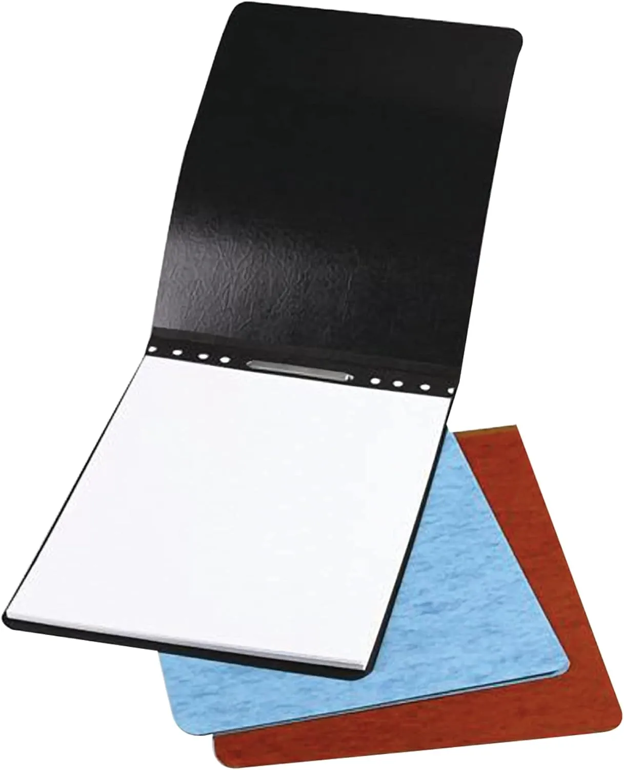 ACCO Presstex Top-Bound Report Binder, 4-1/4in CC, 8-1/2in x 11in, 60% Recycled, Black, Pack Of 2