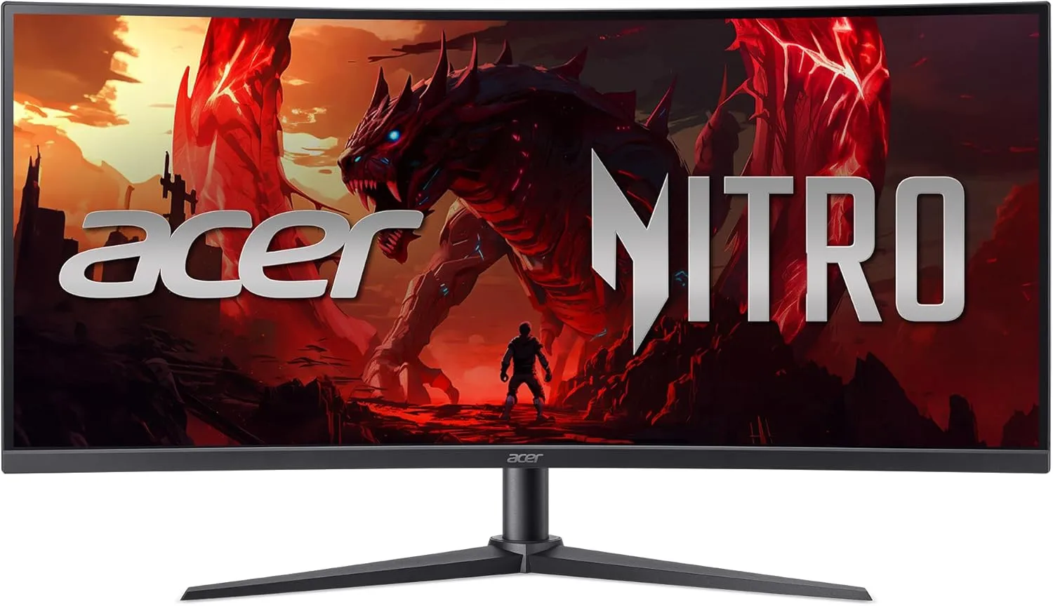Acer Nitro 34" Curved Gaming Monitor - UWQHD 3440x1440, 200Hz