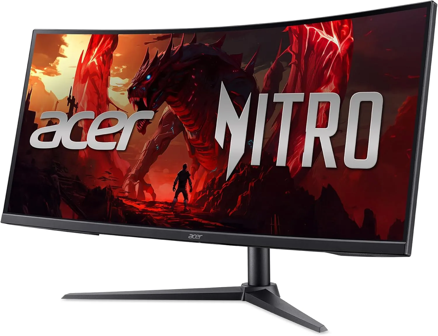 Acer Nitro 34" Curved Gaming Monitor - UWQHD 3440x1440, 200Hz