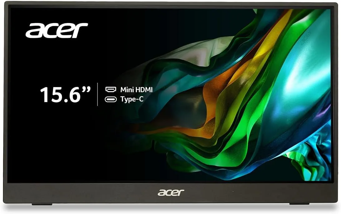 Acer PM161Q 15.6" Full HD IPS Portable Monitor with 2x1W Speakers & USB-C