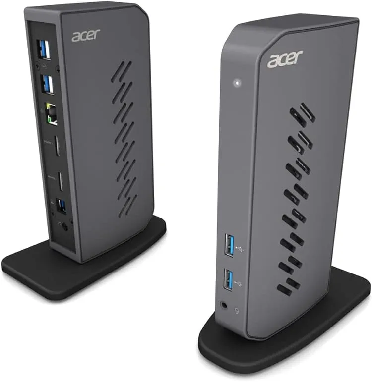 ACER USB Docking Station with HDMI/DisplayPort, USB Ports, Gigabit Ethernet