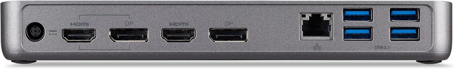 ACER USB Docking Station with HDMI/DisplayPort, USB Ports, Gigabit Ethernet