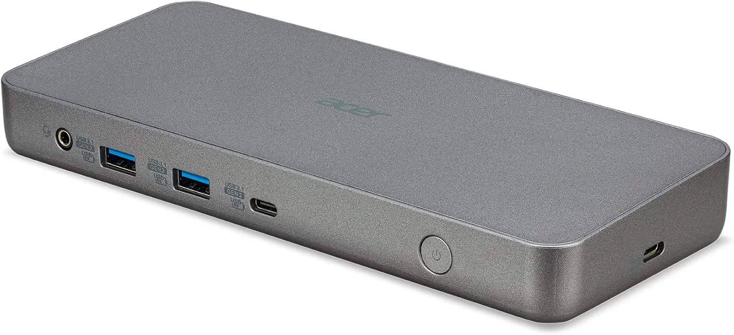 ACER USB Docking Station with HDMI/DisplayPort, USB Ports, Gigabit Ethernet