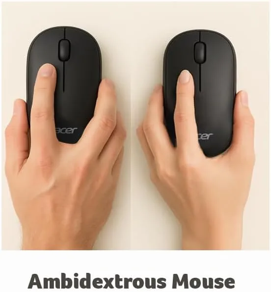 ACER Wireless Mouse 2.4GHz USB Receiver 1600 DPI Ambidextrous