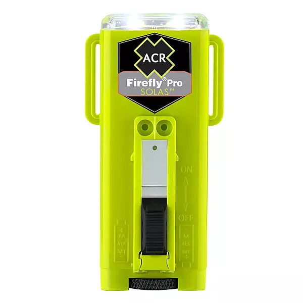 The ACR Firefly PRO LED Military Grade Strobe Light features SOS and Steady-On modes, SOLAS, USCG, and MED Approvals