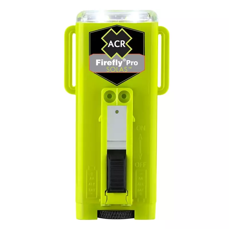 The ACR Firefly PRO LED Military Grade Strobe Light features SOS and Steady-On modes, SOLAS, USCG, and MED Approvals