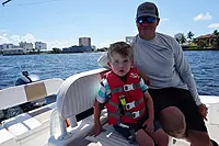 ACR OLAS FLOAT-ON Man Overboard System for adults, kids, and pets with integrated LED Flashlight and Water Activated Strobe