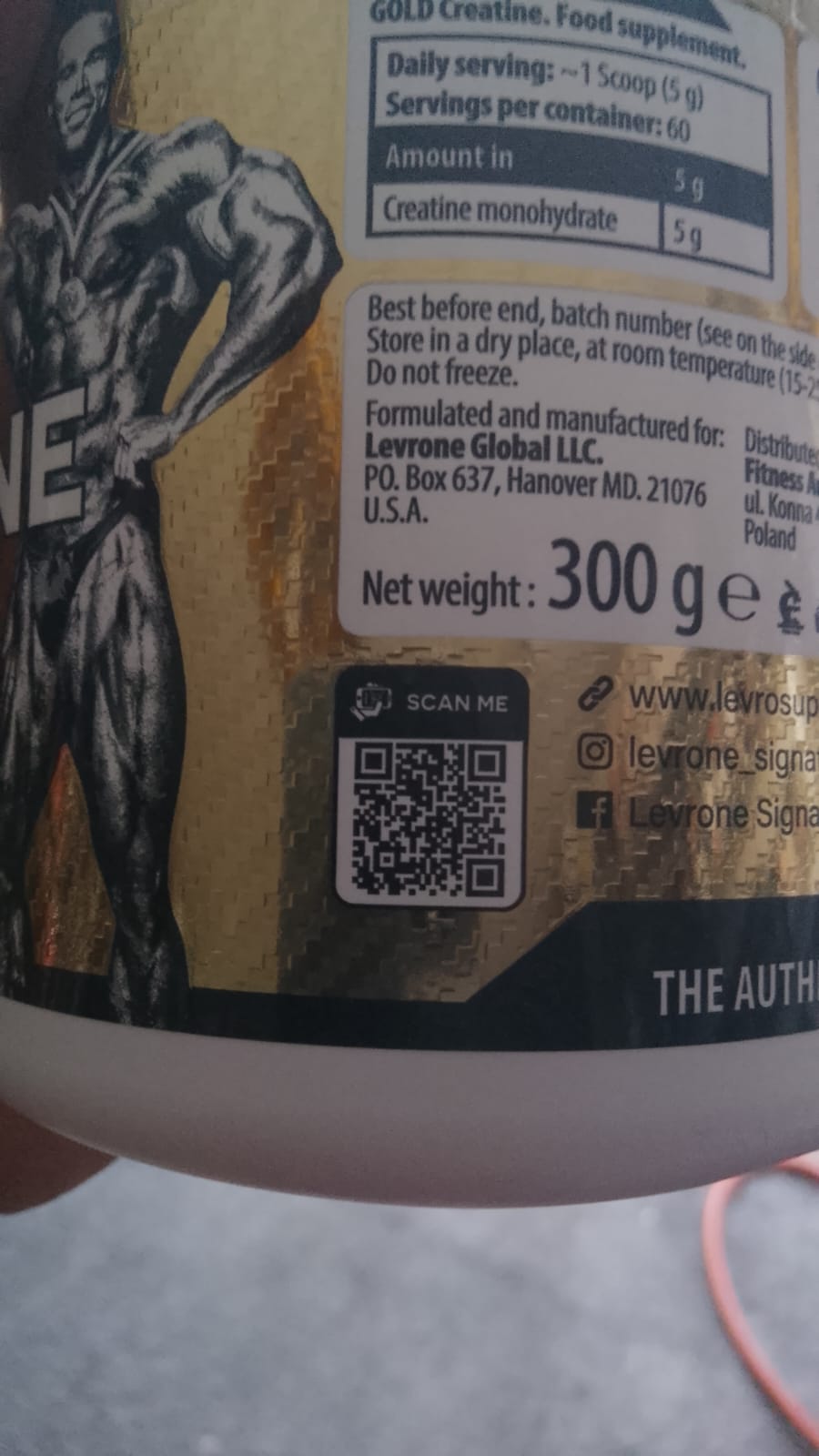 Kevin Levrone Gold Creatine 60 servings | كرياتين كيفن كولد
