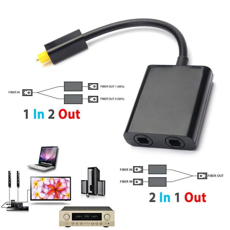 Adaptateur de câble audio optique double port