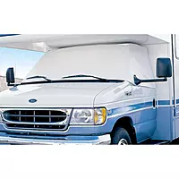 ADCO 2407 White Class C Ford 1997-2008 Windshield Cover (RV Motorhome with Mirror Cutouts)