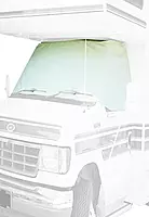 ADCO 2409 White Class C Chevy 2001-2015 Windshield Cover (RV Motorhome with Mirror Cutouts)