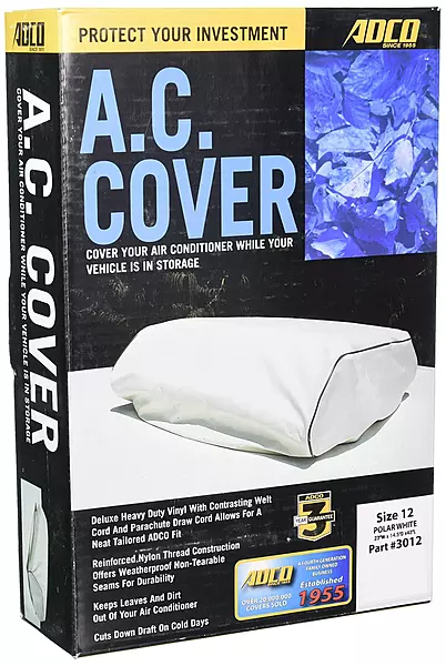 ADCO 3012 White Size 12 RV Air Conditioner Cover
