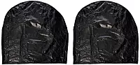 ADCO 3976 Black Oversize Vinyl Ultra Tyre Gard Wheel Cover, (Set of 2) (Fits Tire Diameter 43"-45")