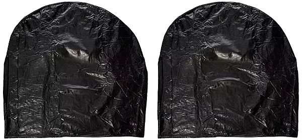 ADCO 3976 Black Oversize Vinyl Ultra Tyre Gard Wheel Cover, (Set of 2) (Fits Tire Diameter 43"-45")
