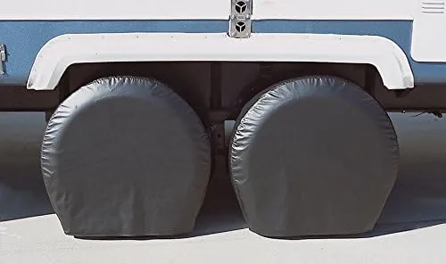 ADCO 3977 Black BUS Vinyl Ultra Tyre Gard Wheel Cover, (Set of 2) (Fits Tire Diameter 40"-42")