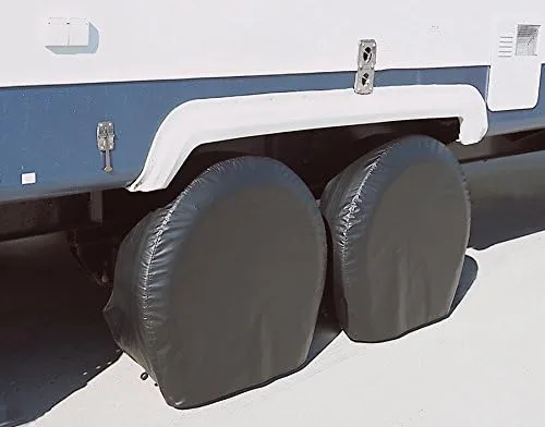 ADCO 3977 Black BUS Vinyl Ultra Tyre Gard Wheel Cover, (Set of 2) (Fits Tire Diameter 40"-42")