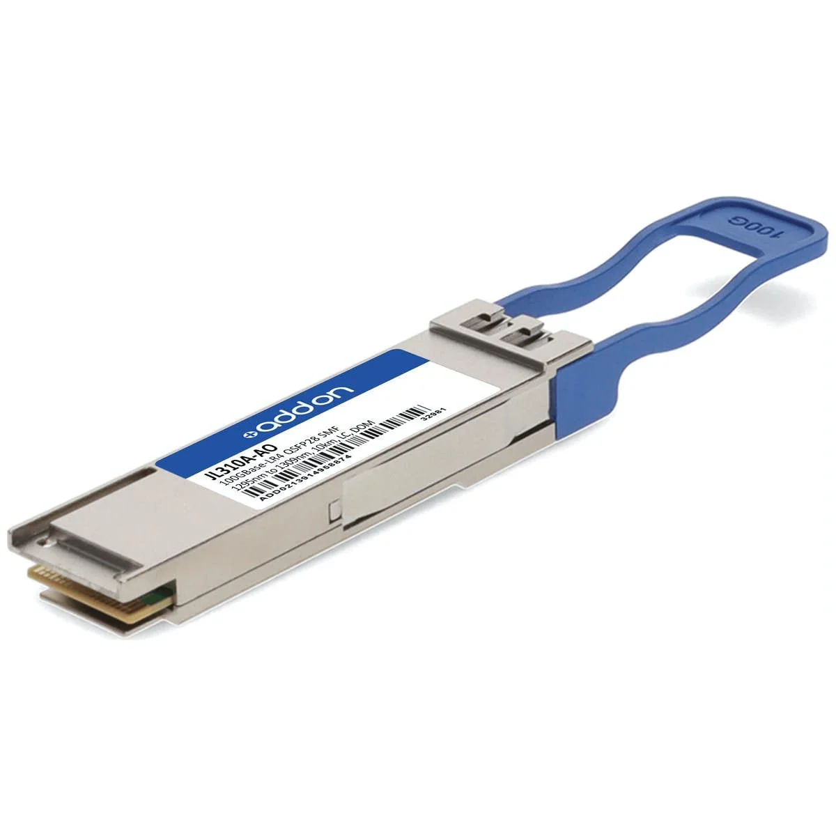 Add-On JL310A-AO 100GBase-LR4 QSFP28 Transceiver for HP JL310A Compatible - SMF 1295nm to 1309nm 10km LC & DOM