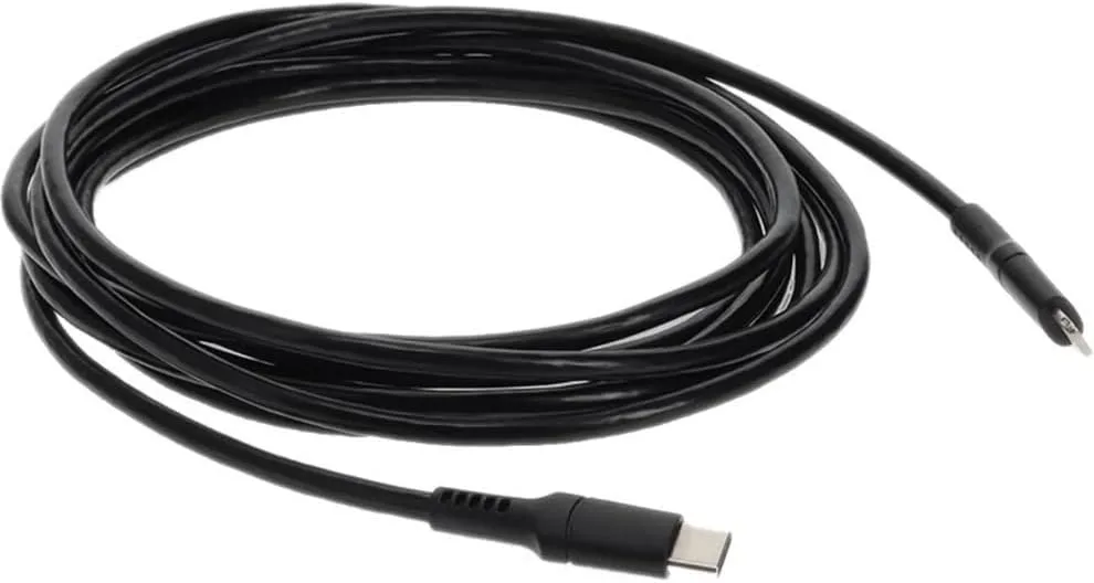 AddOn 2.0m (6.6ft) USB 3.1 Type (C) Male to Lightning Male Sync and Charge Black Cable