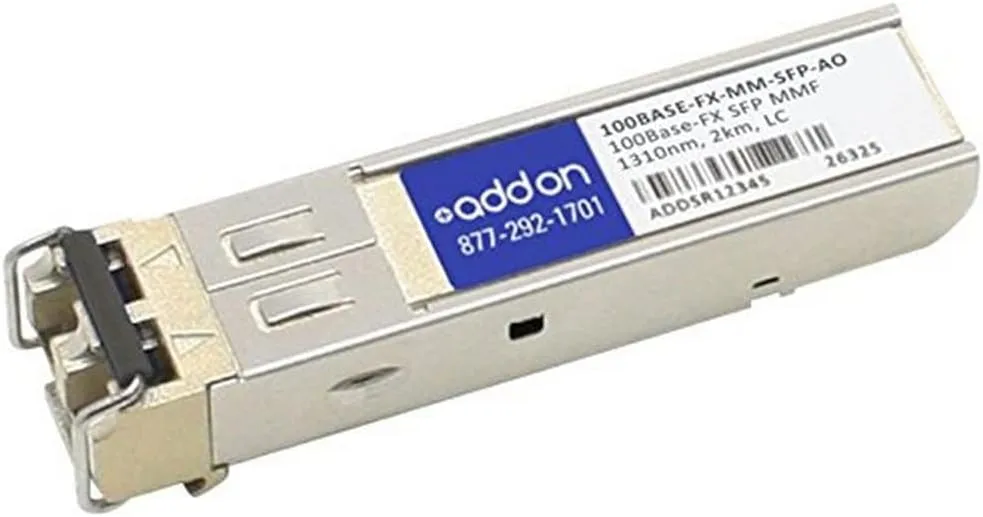 Addon-Networking SFP Mini-GBIC Transceiver Module, LC Multi-Mode (100BASE-FX-MM-SFP-AO)