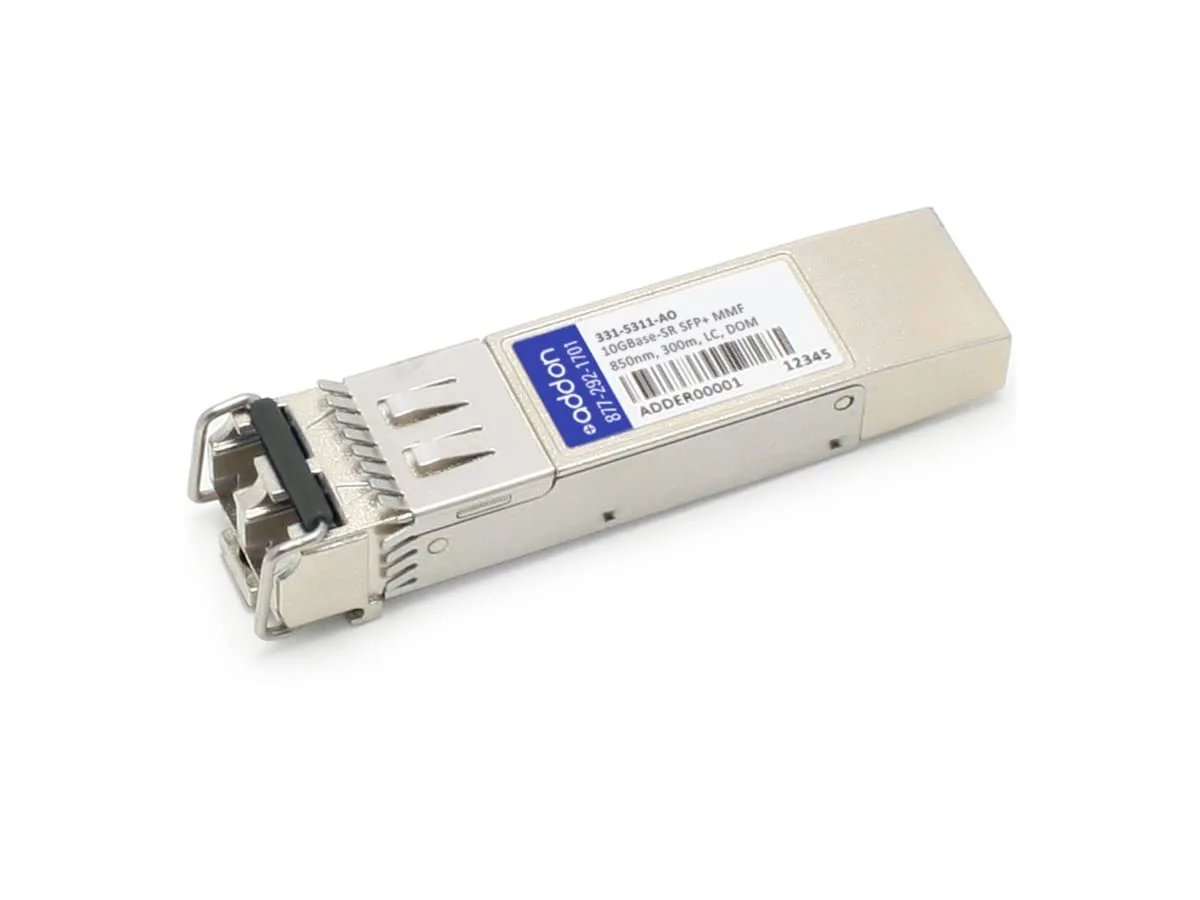 Add-On Computer Dell Compatible TAA Compliant 10GBase-SR SFP+ Transceiver (331-5311-AO)