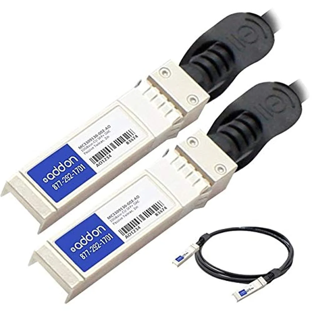 Mellanox MC3309130-002 Compatible TAA Compliant 10GBase-CU SFP+ to SFP+ Direct Attach Cable (Passive Twinax