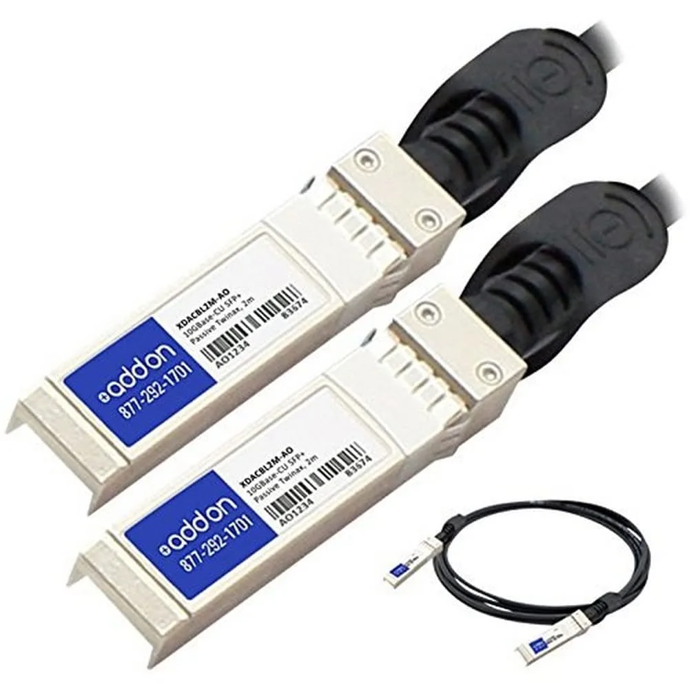 Addon-Networking Twinaxial Cable, SFF-8431/SFF-8432 (XDACBL2M-AO)