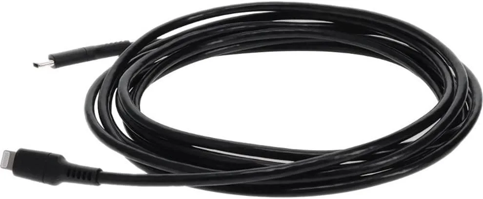 AddOn 3.0m (9.8ft) USB 3.1 Type (C) Male to Lightning Male Sync and Charge Black Cable