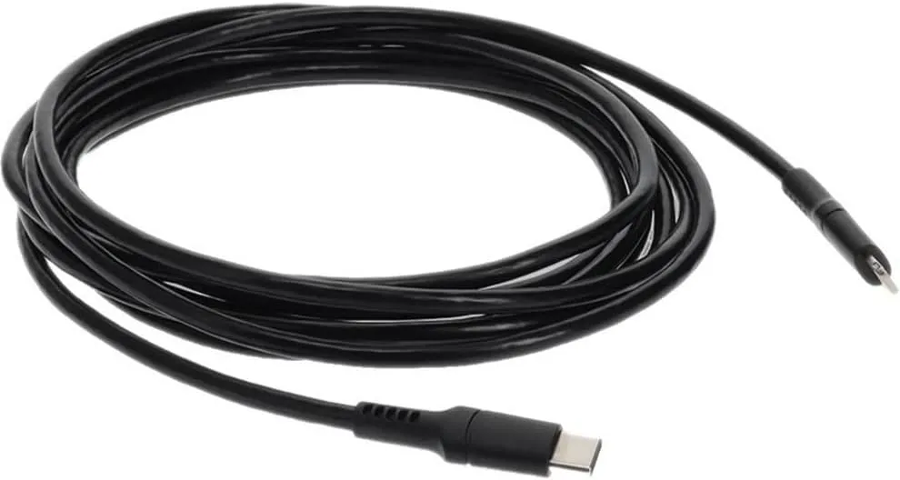 AddOn 3.0m (9.8ft) USB 3.1 Type (C) Male to Lightning Male Sync and Charge Black Cable