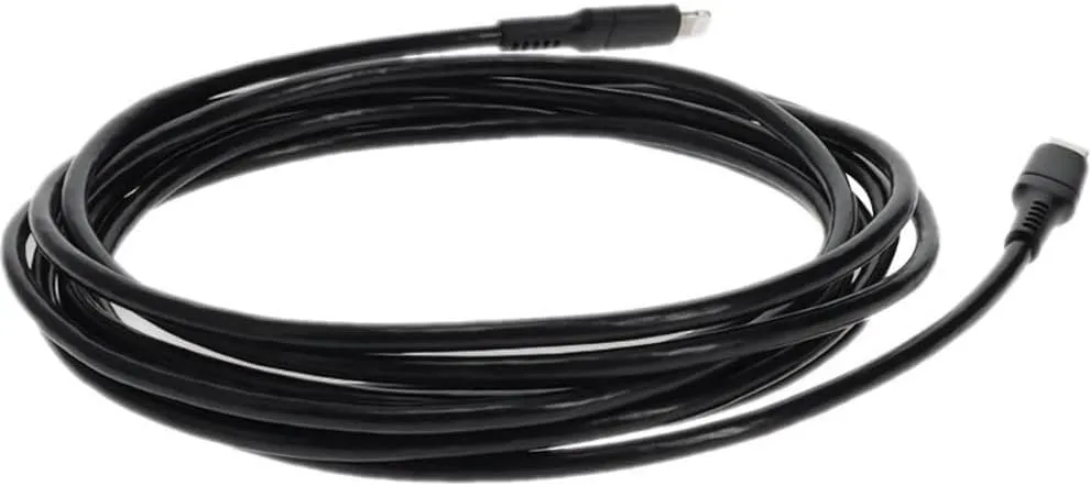 AddOn 3.0m (9.8ft) USB 3.1 Type (C) Male to Lightning Male Sync and Charge Black Cable