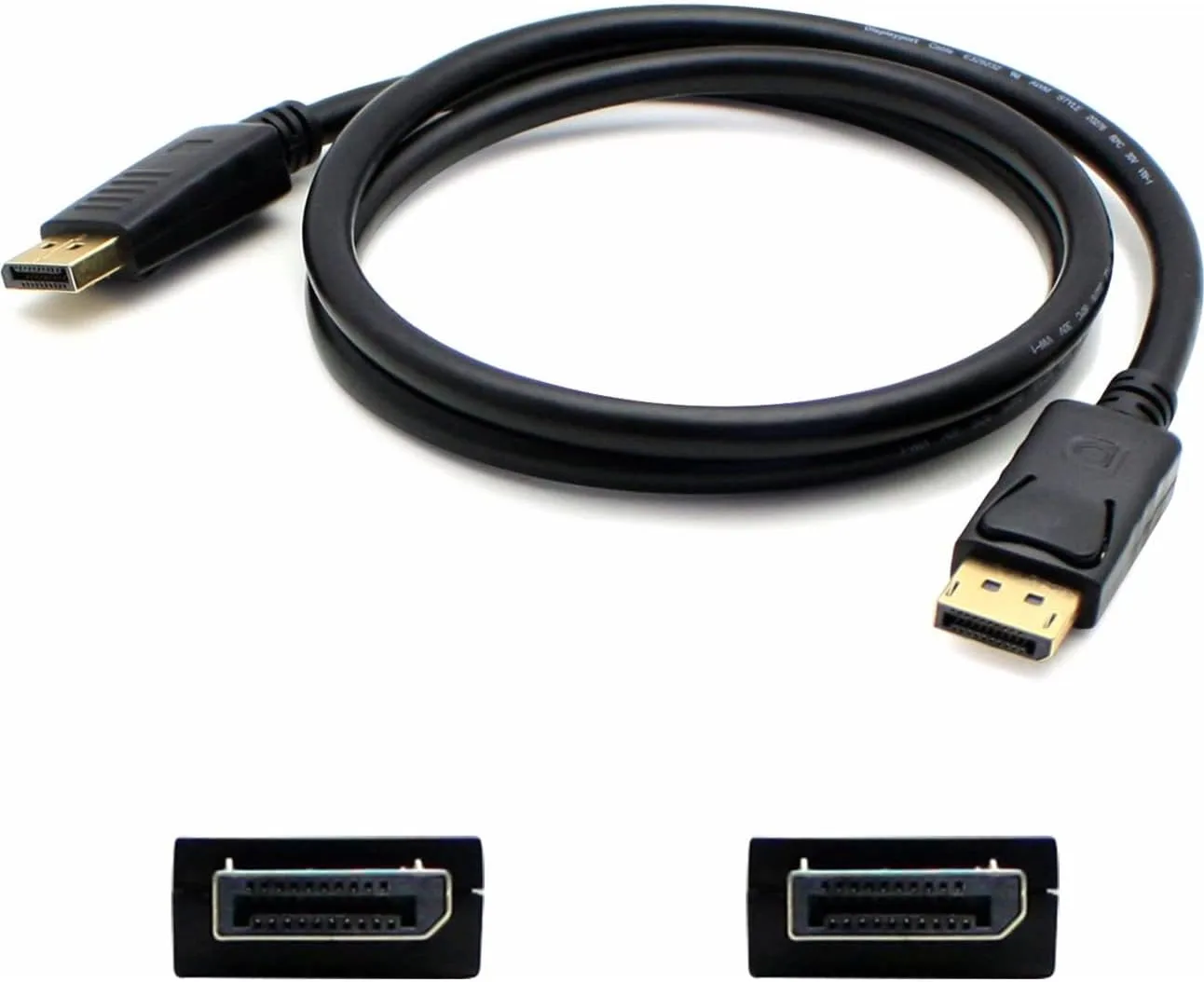 AddOn 6ft HP VN567AA Compatible DisplayPort 1.2 Male to DisplayPort 1.2 Male Black Cable for Resolution Up to 2560x1600