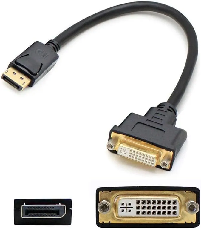 AddOn Add-on-Computer Peripherals L Addon 8in Dp to Dvi M/f Black Adapter