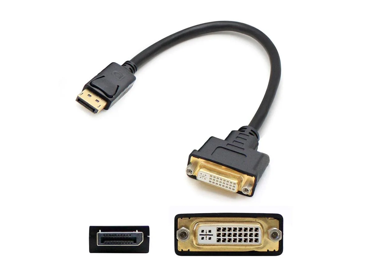 AddOn Add-on-computer Peripherals L Addon 8in Dp to Dvi M/f Black Adapter