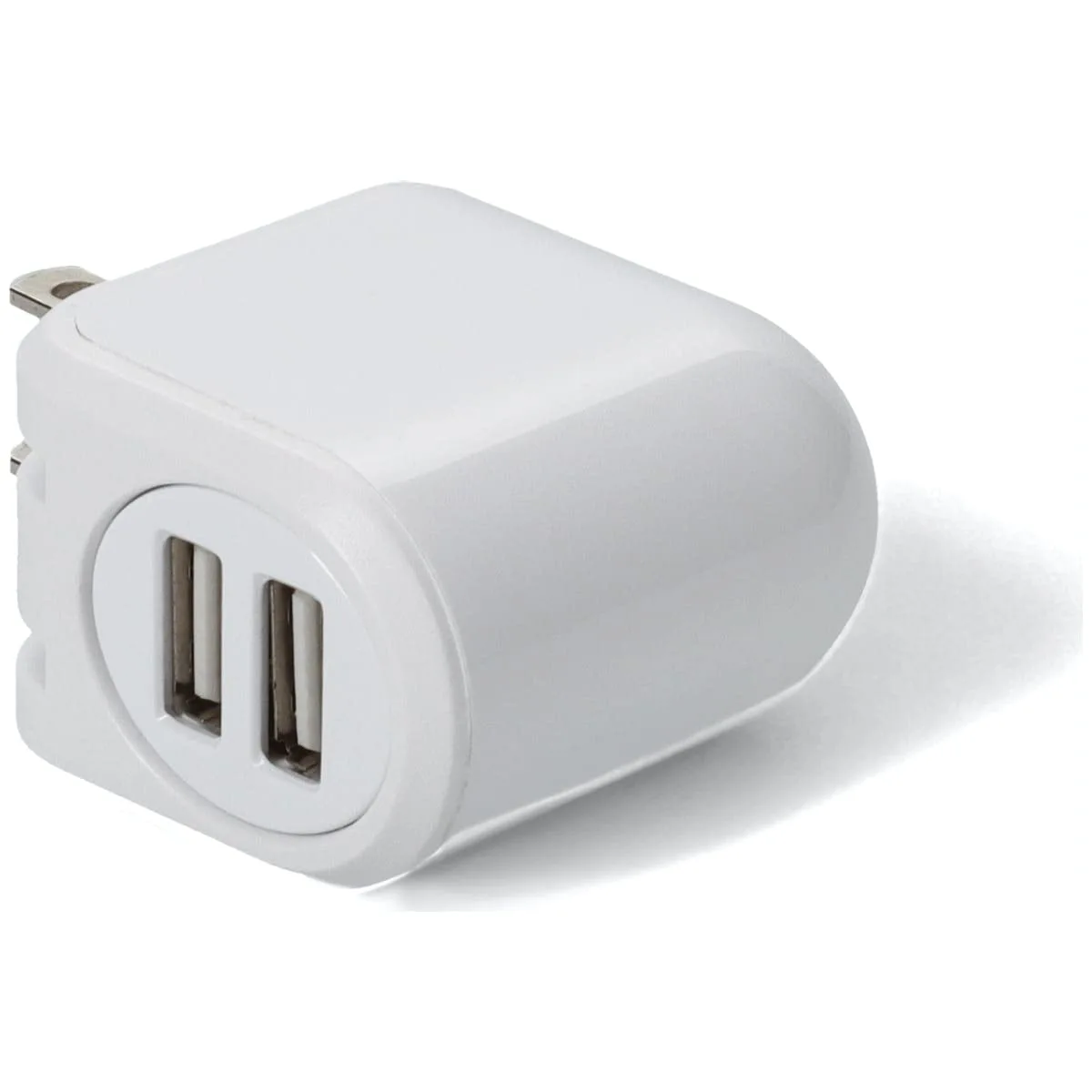 AddOn Dual-Port USB AC Adapter - 12W, White