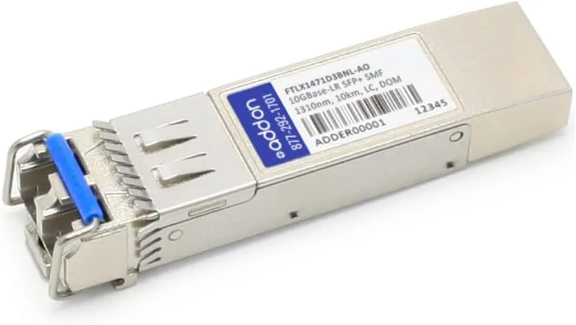 AddOn Add-On Computer Finisar Compatible TAA Compliant 10GBase-LR SFP+ Transceiver ('LX1471D3BNL-AO)