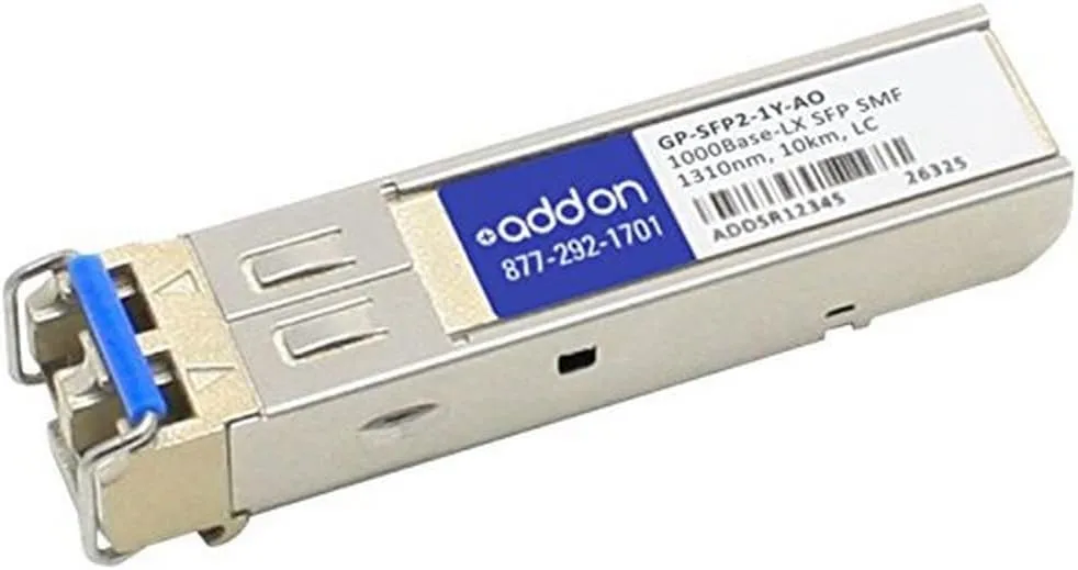 Addon-Networking LC Single Mode SFP Mini-GBIC Transceiver Module (GP-SFP2-1Y-AO)