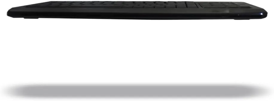 AKB-120EB 3-Color Illuminated Compact Multimedia Keyboard with Large Print Keys and Hotkeys