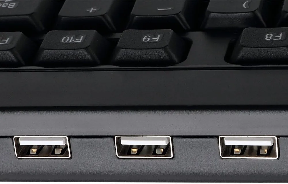 Adesso AKB-132HB Multimedia Desktop Keyboard With 3-Port USB Hub
