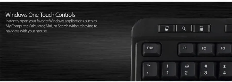 Adesso AKB-132HB Multimedia Desktop Keyboard With 3-Port USB Hub