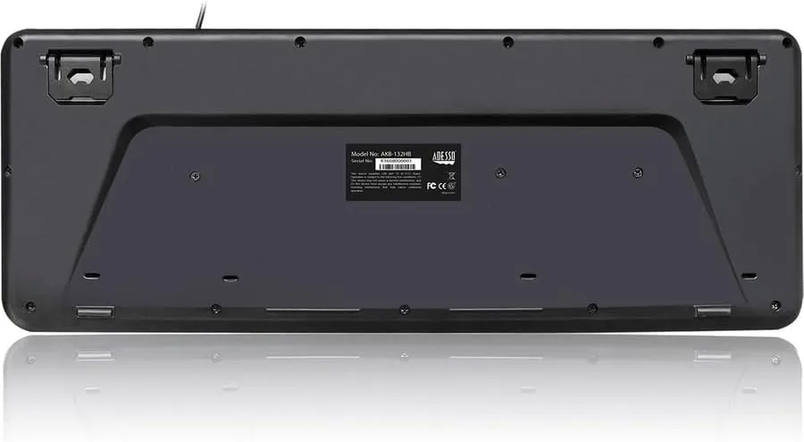 Adesso AKB-132HB Multimedia Desktop Keyboard With 3-Port USB Hub