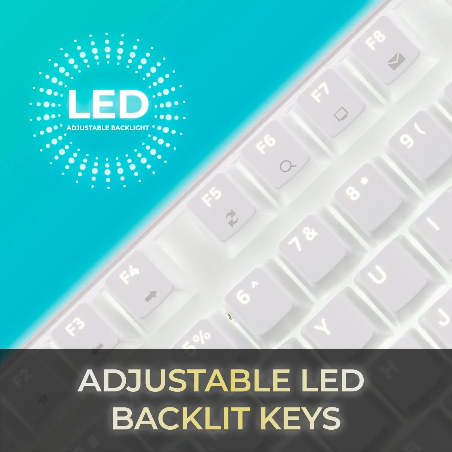 AKB-680UW Mechanical Keyboard with Copilot AI Hotkey - Brown Switch, Multi-OS Compatible | Enhanced Productivity