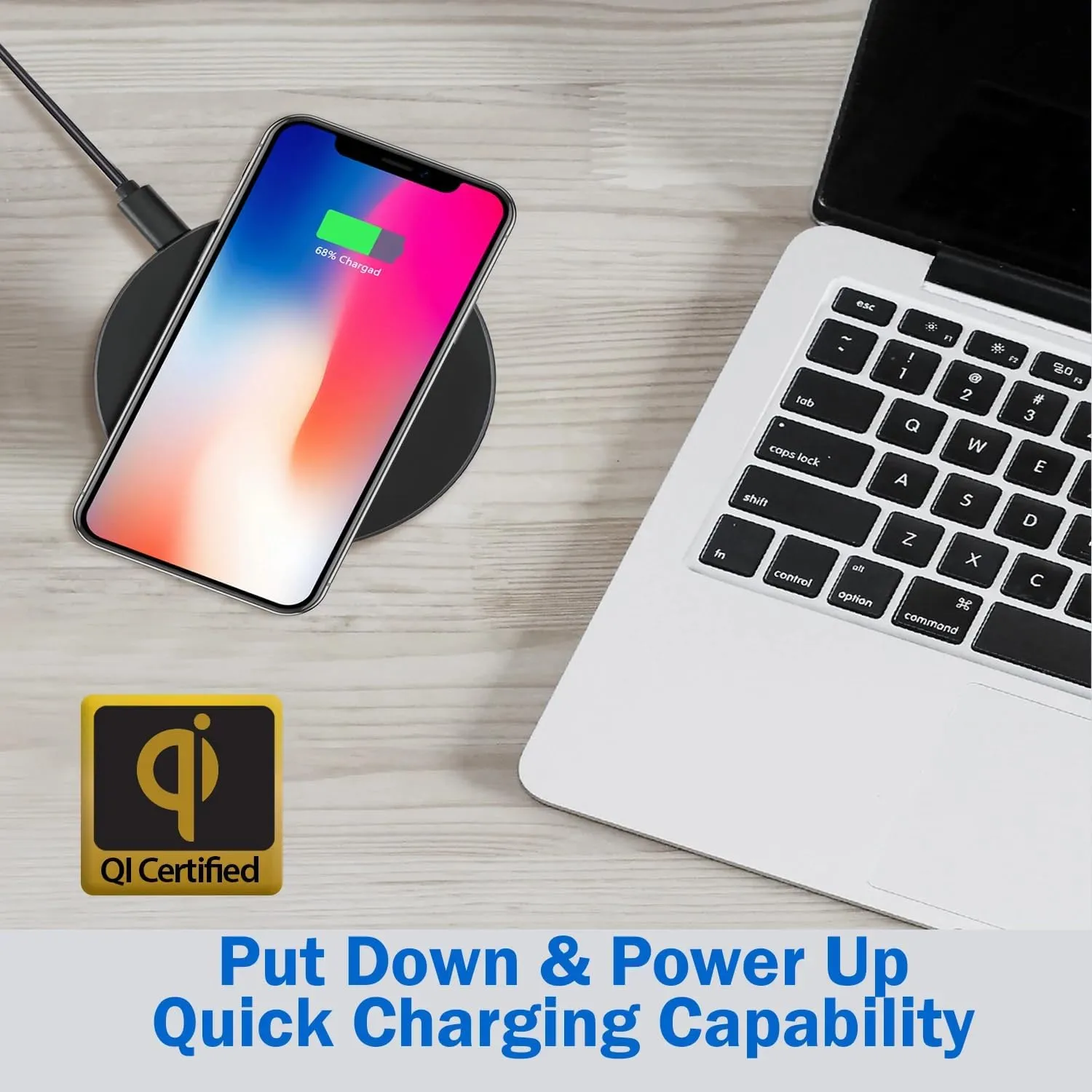 AUH-1010 10W Max Qi-Certified Wireless Charger